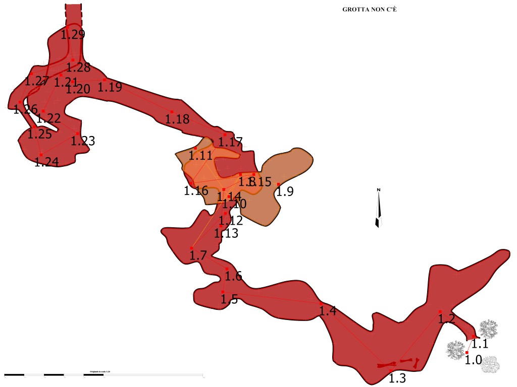 Grotta Non C'è - Pianta
